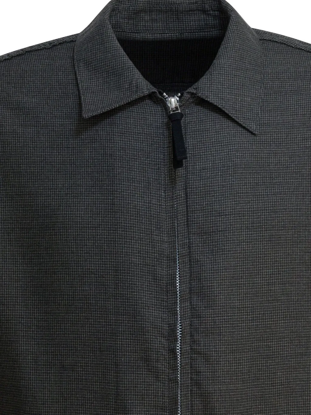 Comme Des GarÇOns Homme Flannel Checked Zipped Overshirt