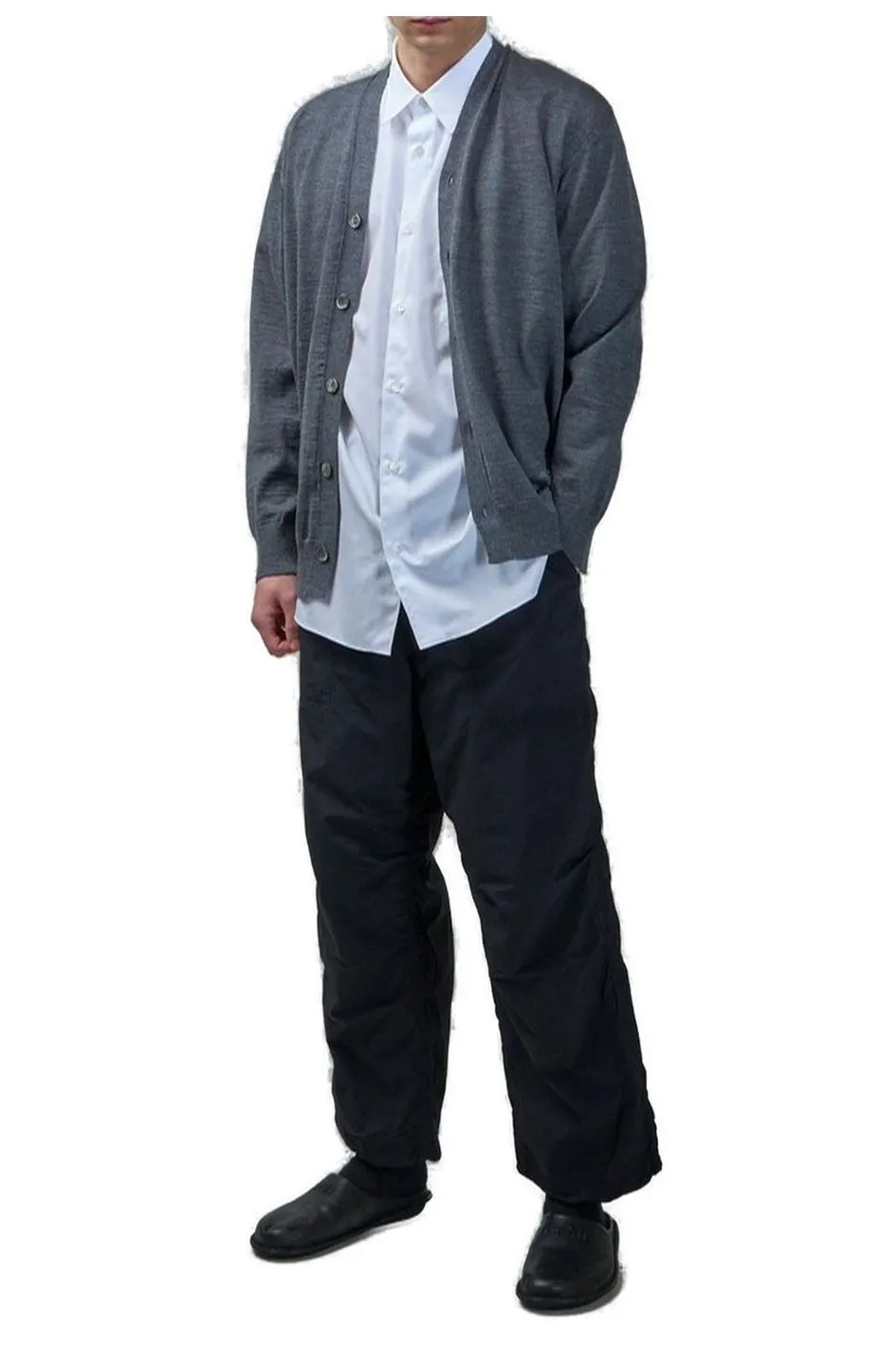Comme Des GarÇOns Homme Buttoned V-Neck Cardigan
