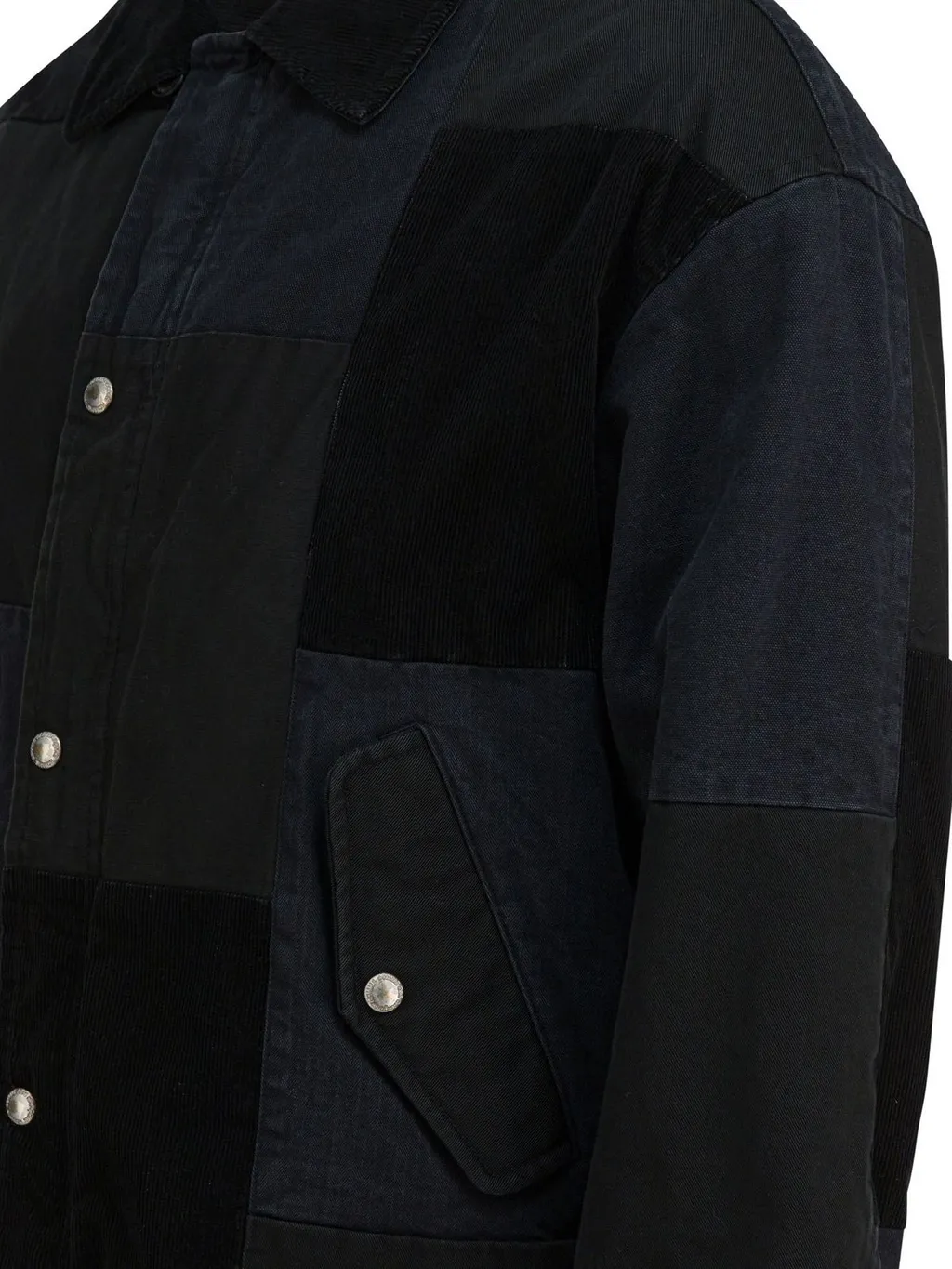 Comme Des GarÇOns Homme Tone On Tone Patchwork Jacket