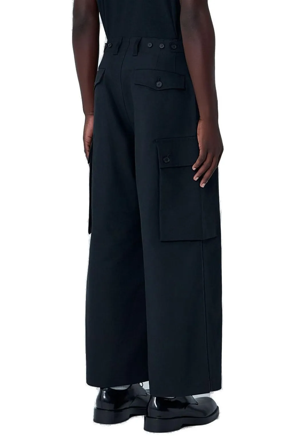 Comme Des GarÇOns Homme Wide Leg Pocket Pants