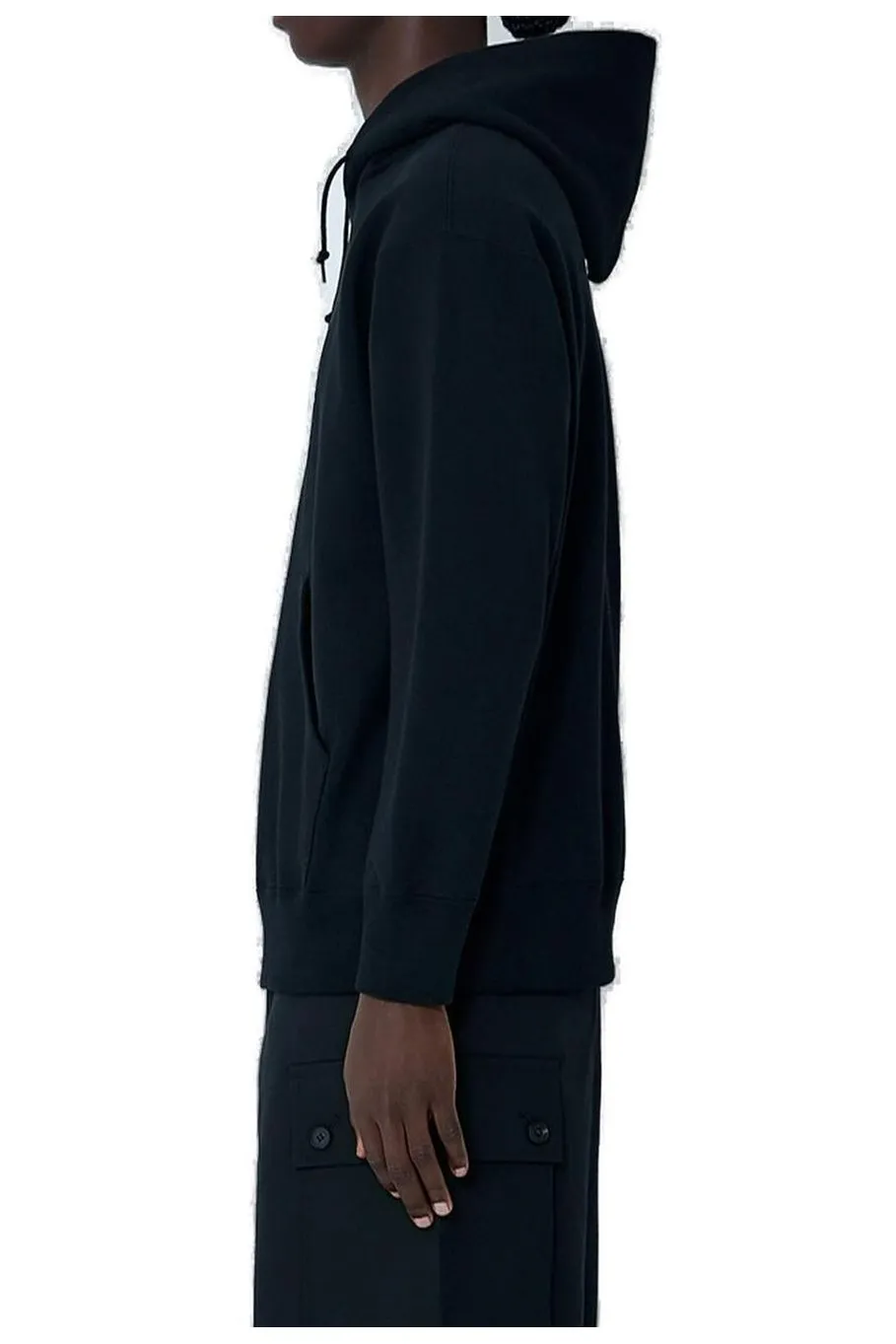 Comme Des GarÇOns Homme Logo Embroidered Hooded Sweatshirt