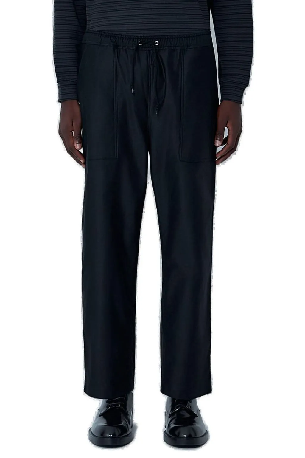 Comme Des GarÇOns Homme Elastic Waist Drawstring Trousers