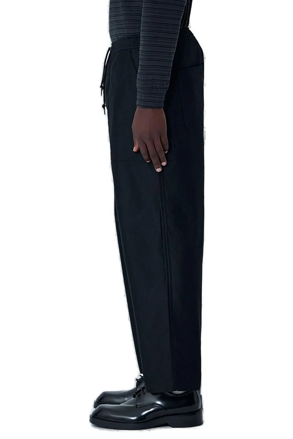 Comme Des GarÇOns Homme Elastic Waist Drawstring Trousers