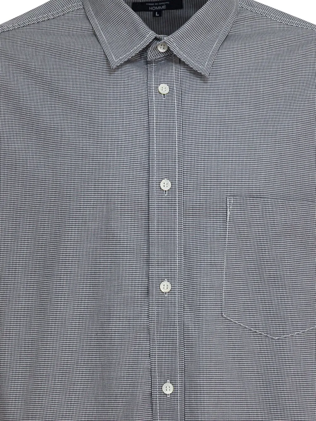 Comme Des GarÇOns Homme Check Drawstring Detailed Shirt