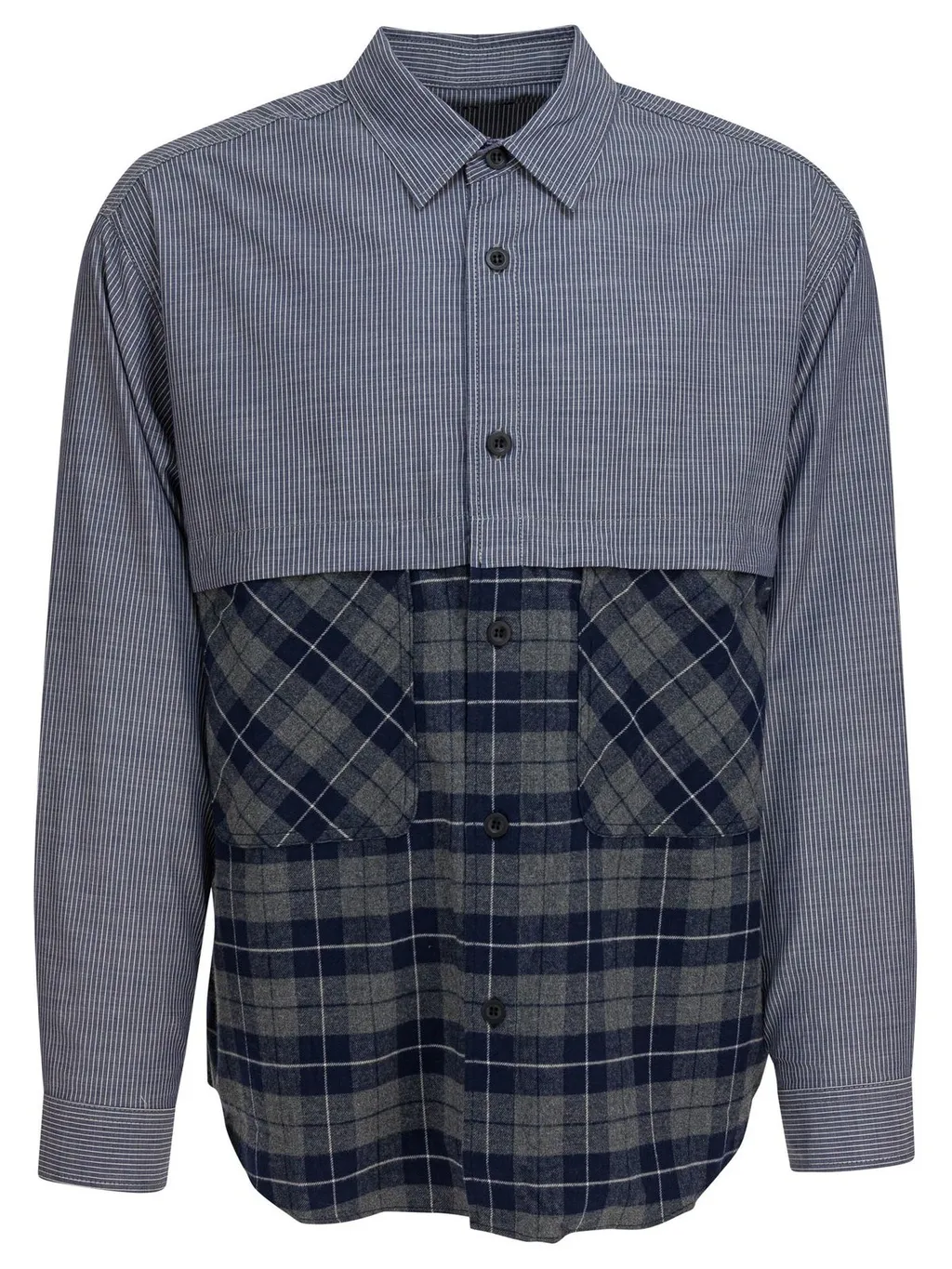 Comme Des GarÇOns Homme Panelled Buttoned Shirt