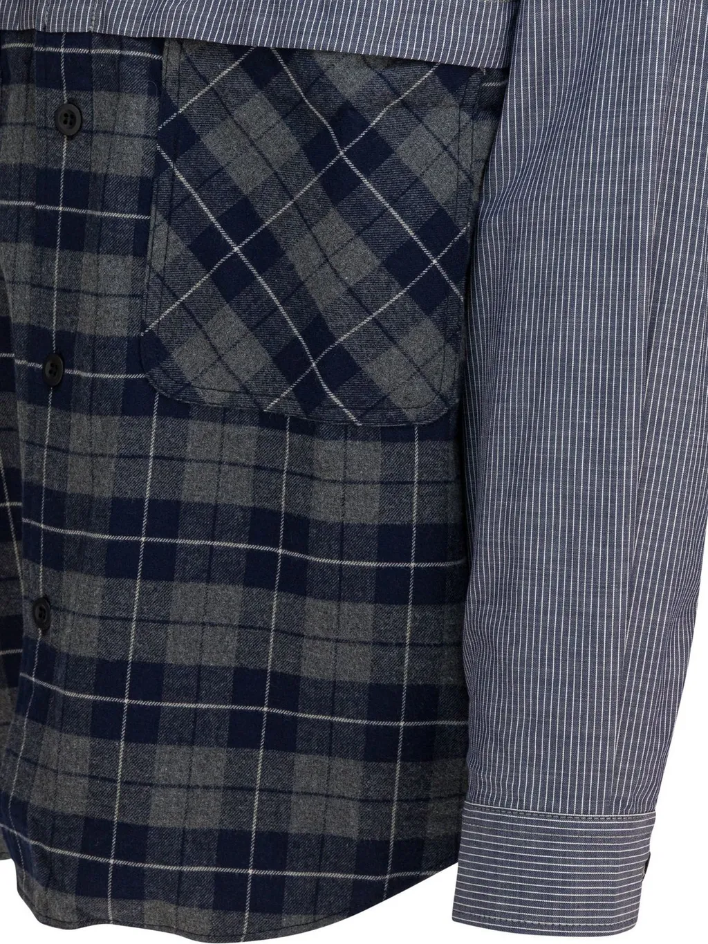 Comme Des GarÇOns Homme Panelled Buttoned Shirt