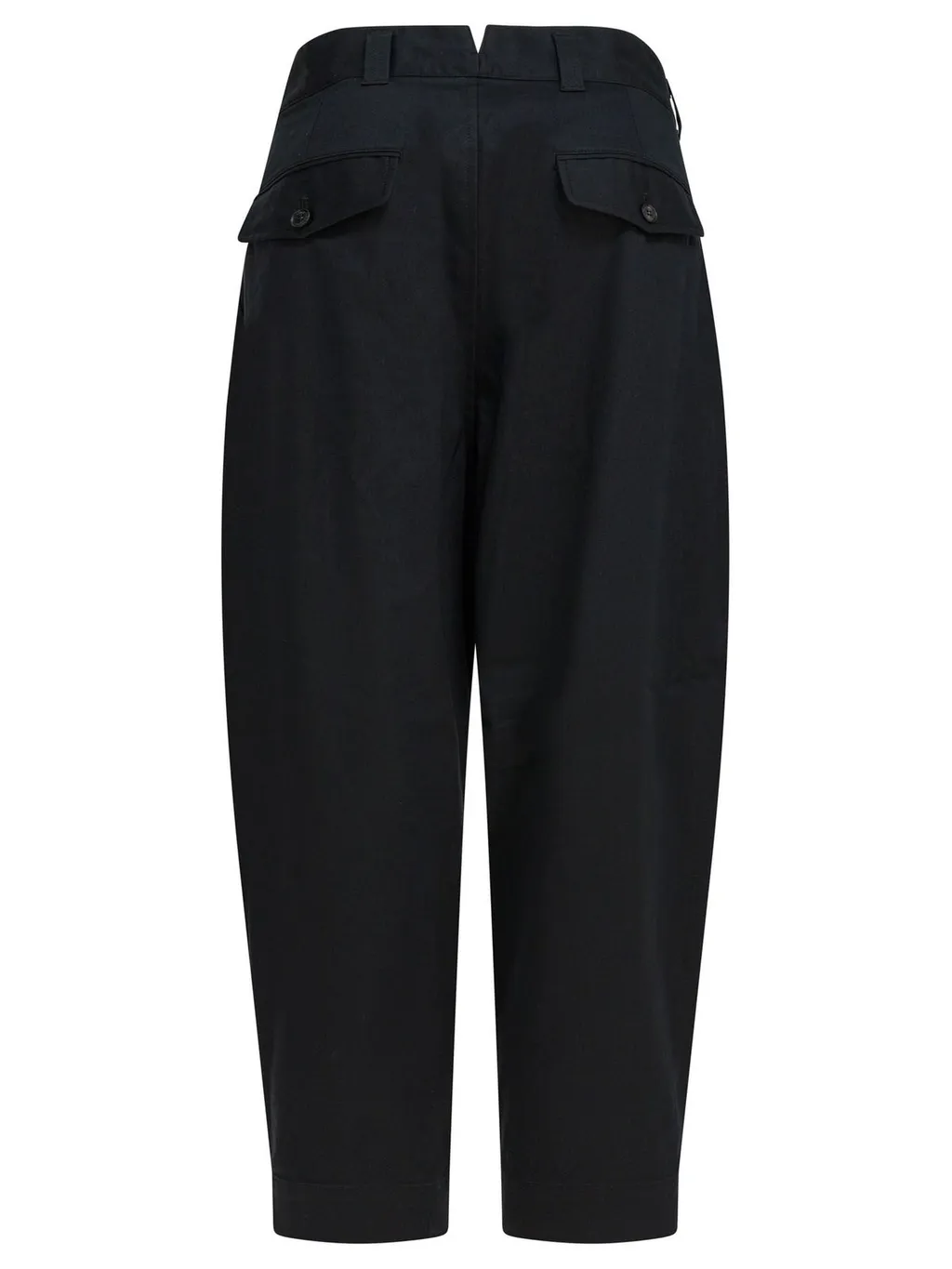 Comme Des GarÇOns Homme Wide Leg Turn-Up Trousers