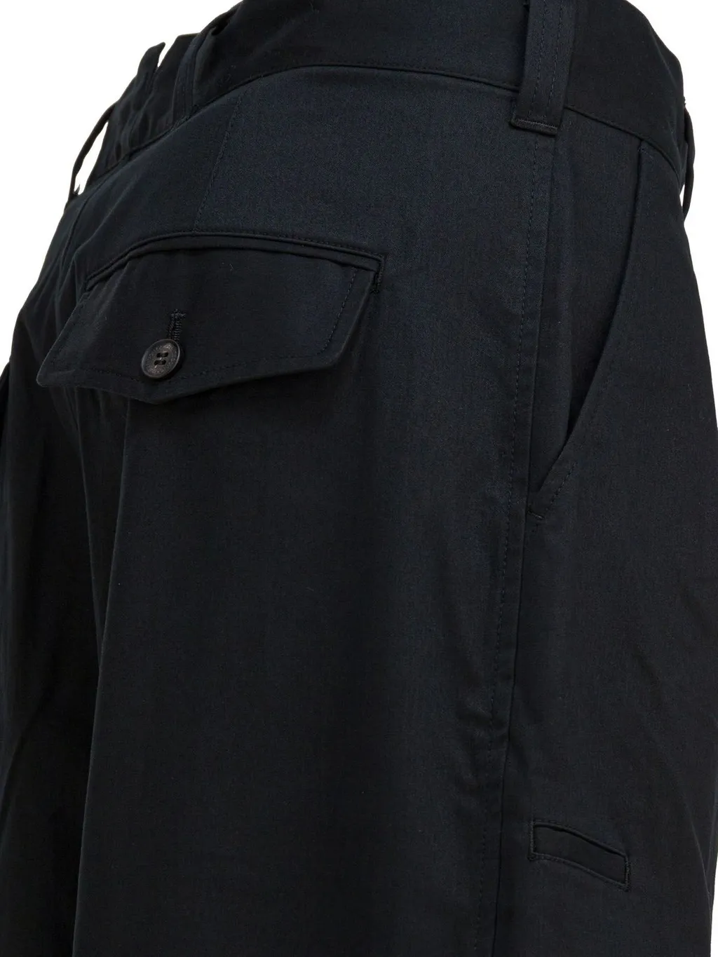 Comme Des GarÇOns Homme Wide Leg Turn-Up Trousers
