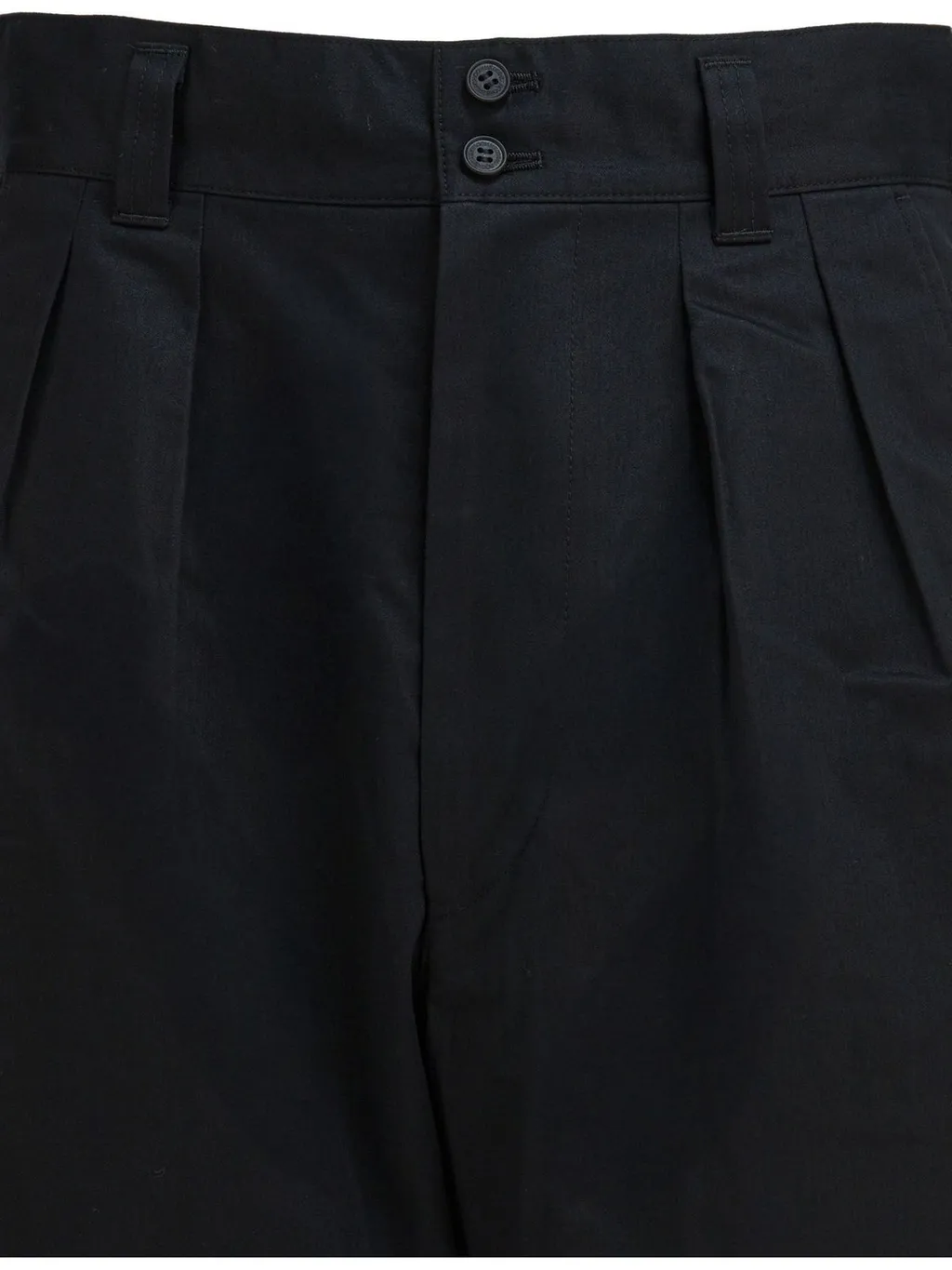 Comme Des GarÇOns Homme Wide Leg Turn-Up Trousers