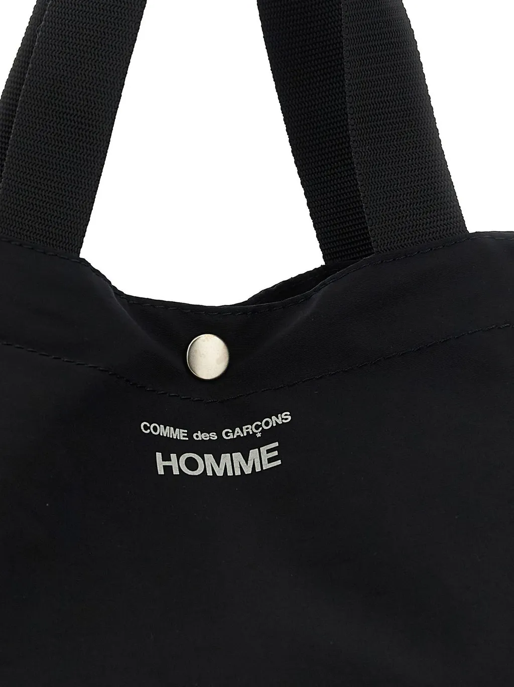 Comme Des GarÇOns Homme Logo Printed Shopping Bag