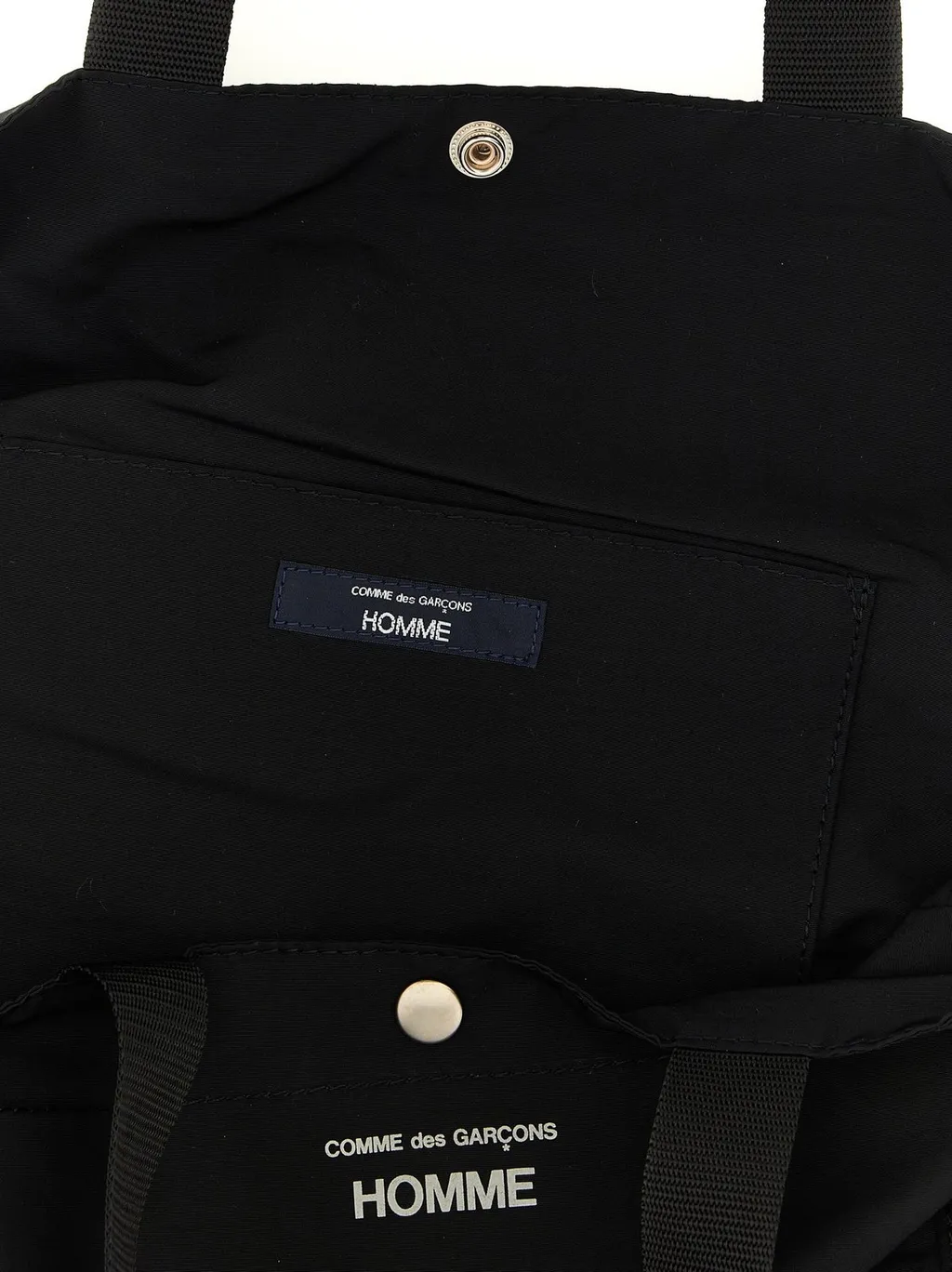 Comme Des GarÇOns Homme Logo Printed Shopping Bag