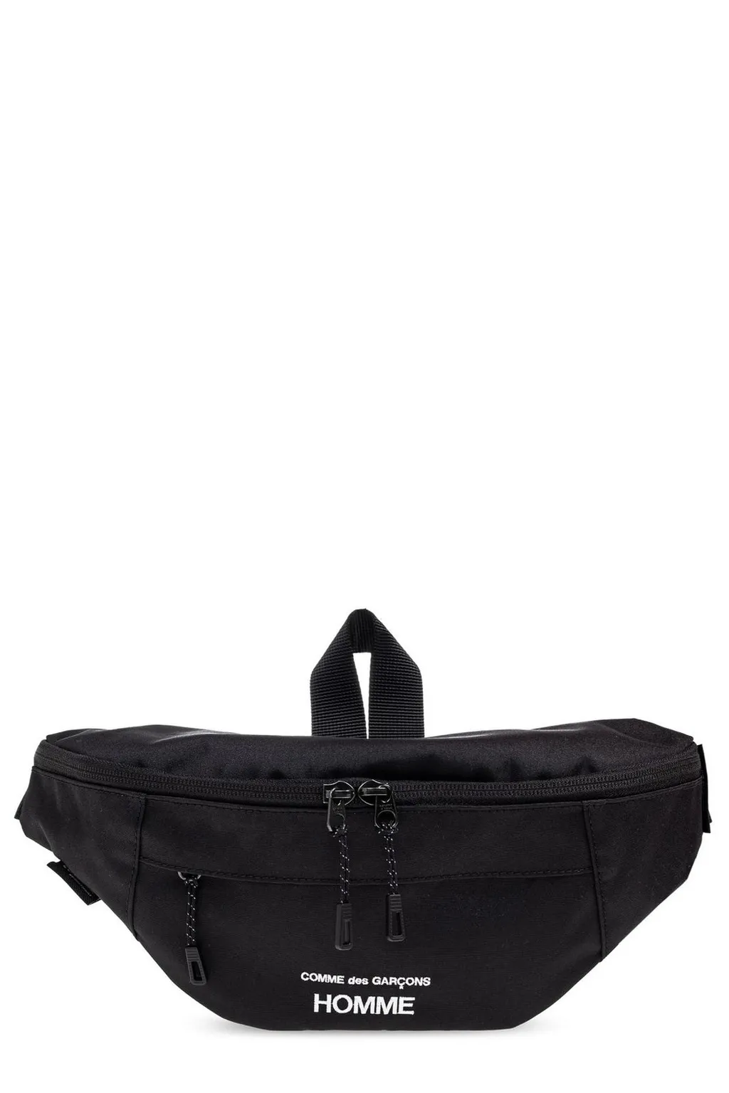 Comme Des Garcons Homme Logo Printed Zipped Crossbody Bag