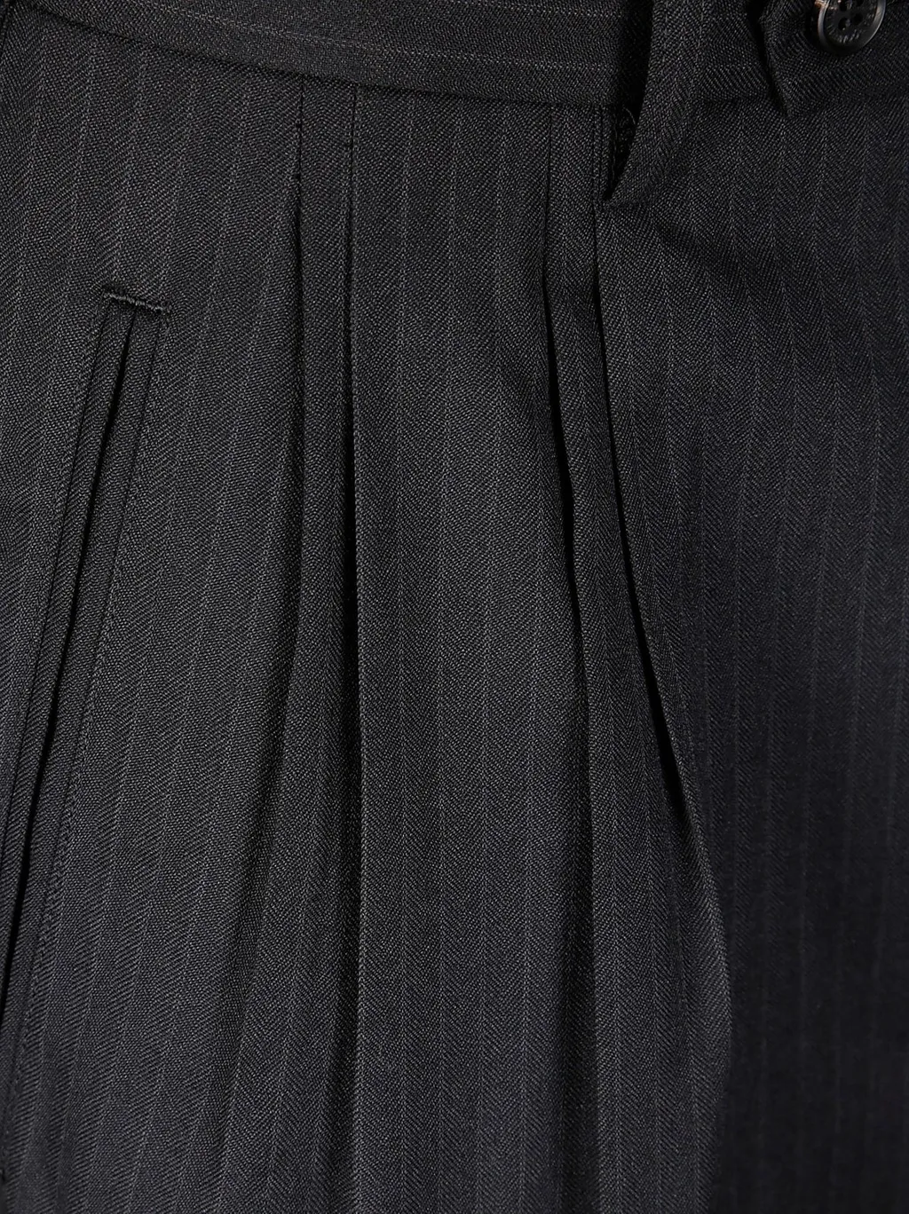 Comme Des GarÇOns Homme Striped Pleated Pants