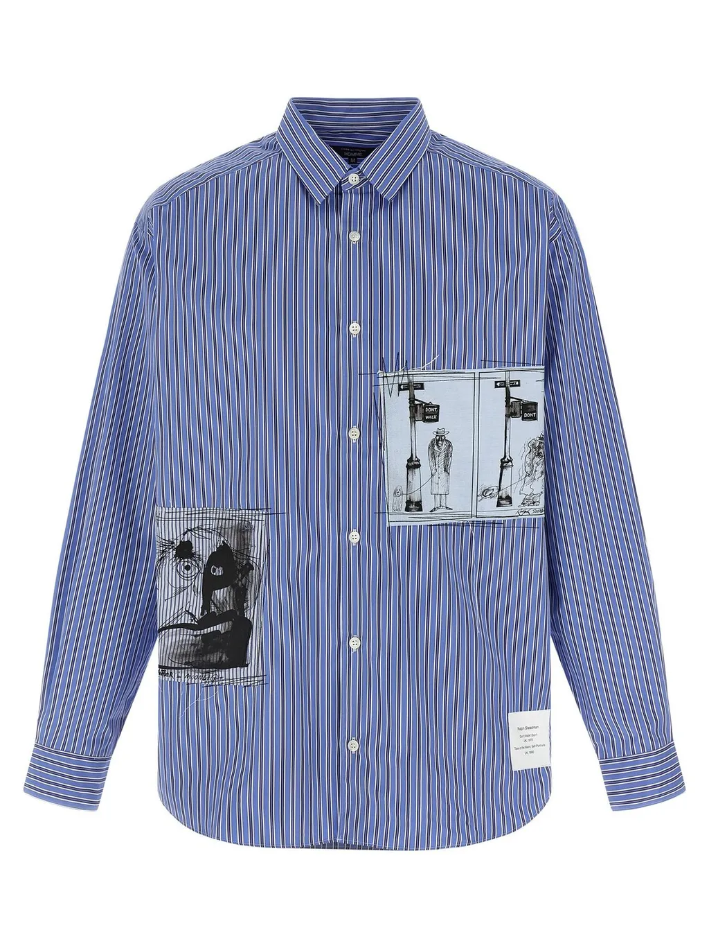 Comme Des GarÇOns Homme Patch Striped Shirt