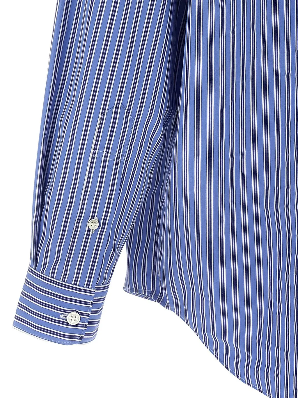 Comme Des GarÇOns Homme Patch Striped Shirt