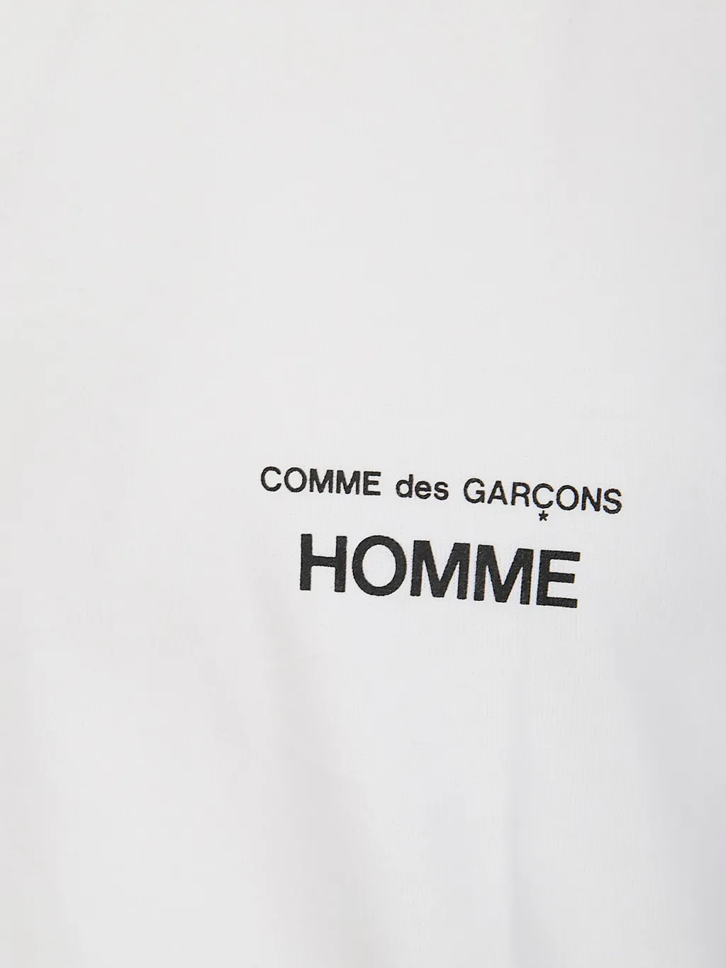 Comme Des GarÇOns Homme Logo Printed Crewneck T-Shirt