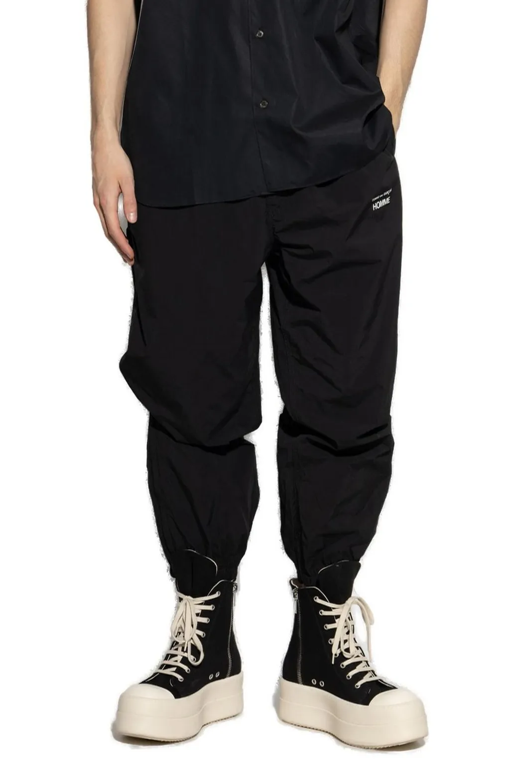 Comme Des GarÇOns Homme Logo-Printed Track Trousers