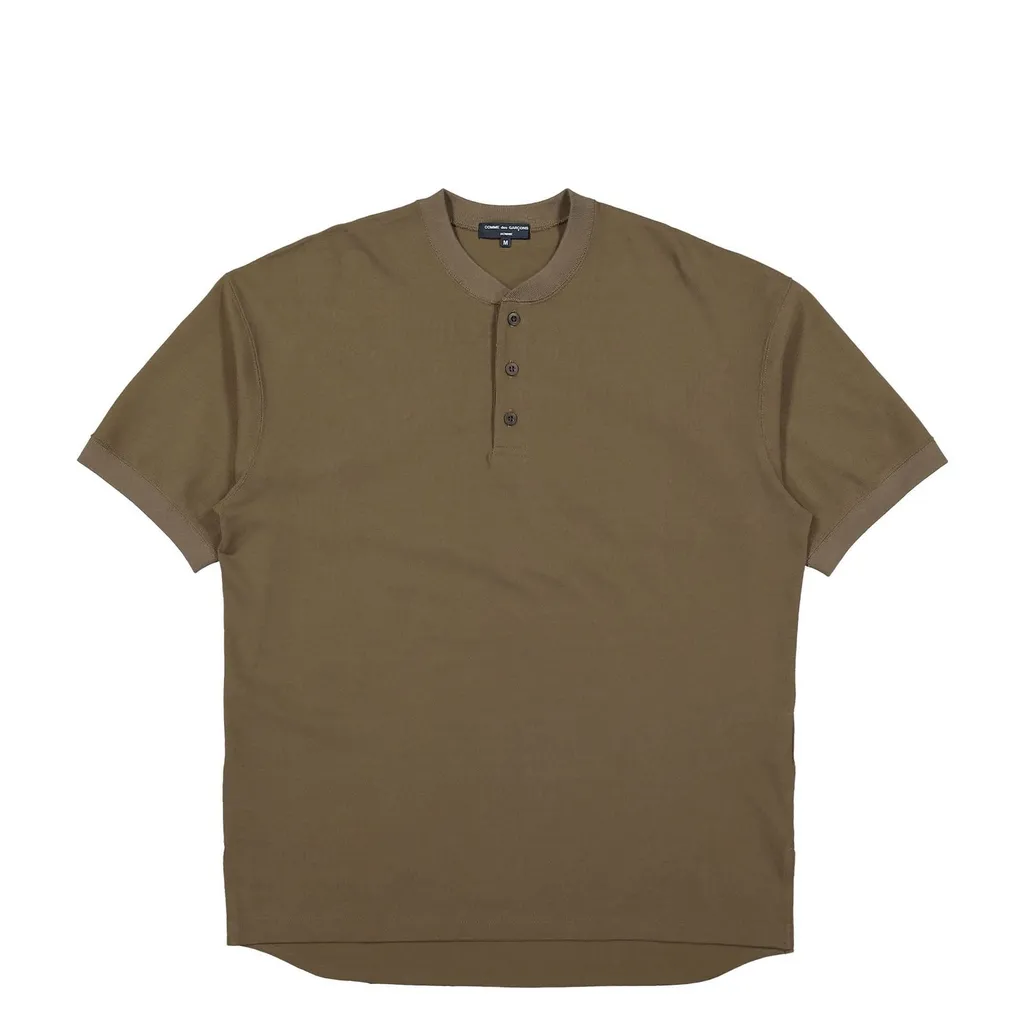 Comme Des GarÇOns Homme Short Sleeve Buttoned T-Shirt