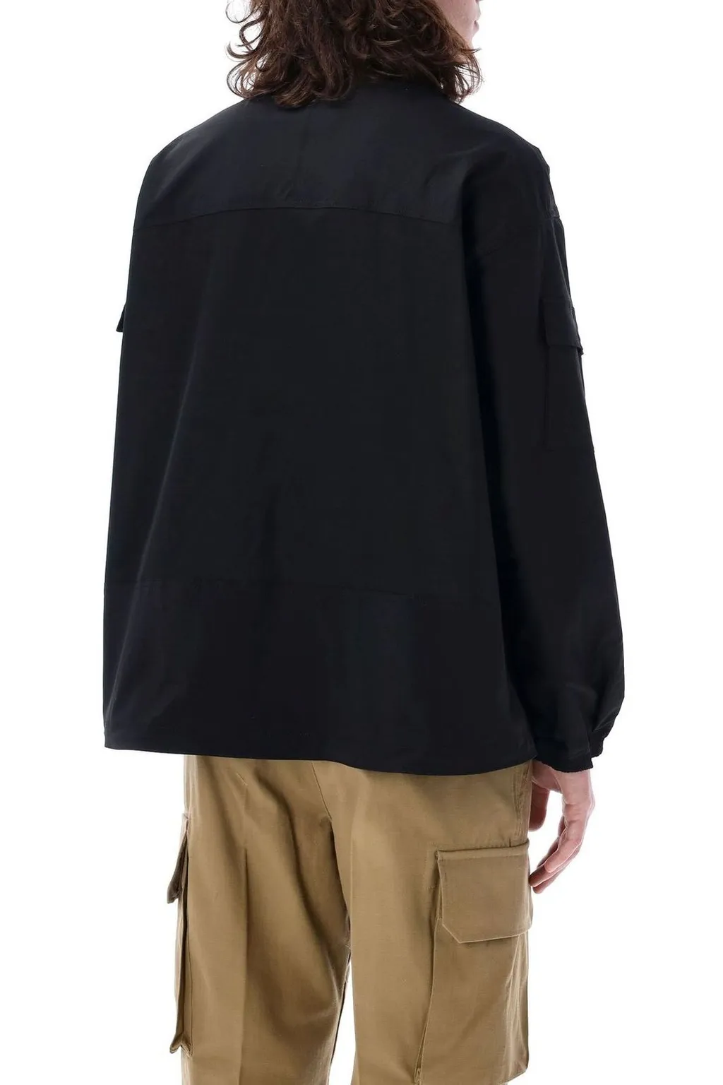 Comme Des GarÇOns Homme Logo Patch High Neck Windbraker