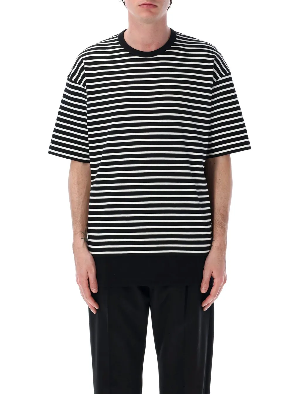 Comme Des GarÇOns Homme Striped Crewneck T-Shirt