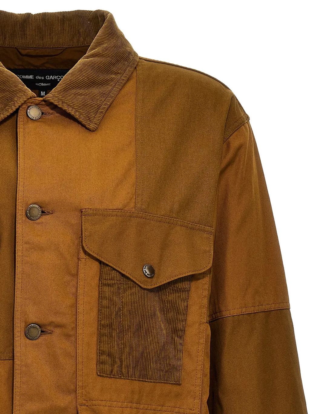Comme Des GarҪOns Homme Panelled Buttoned Jacket