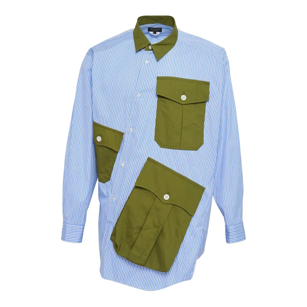 Comme Des GarÇOns Homme Plus Striped Button-Up Shirt