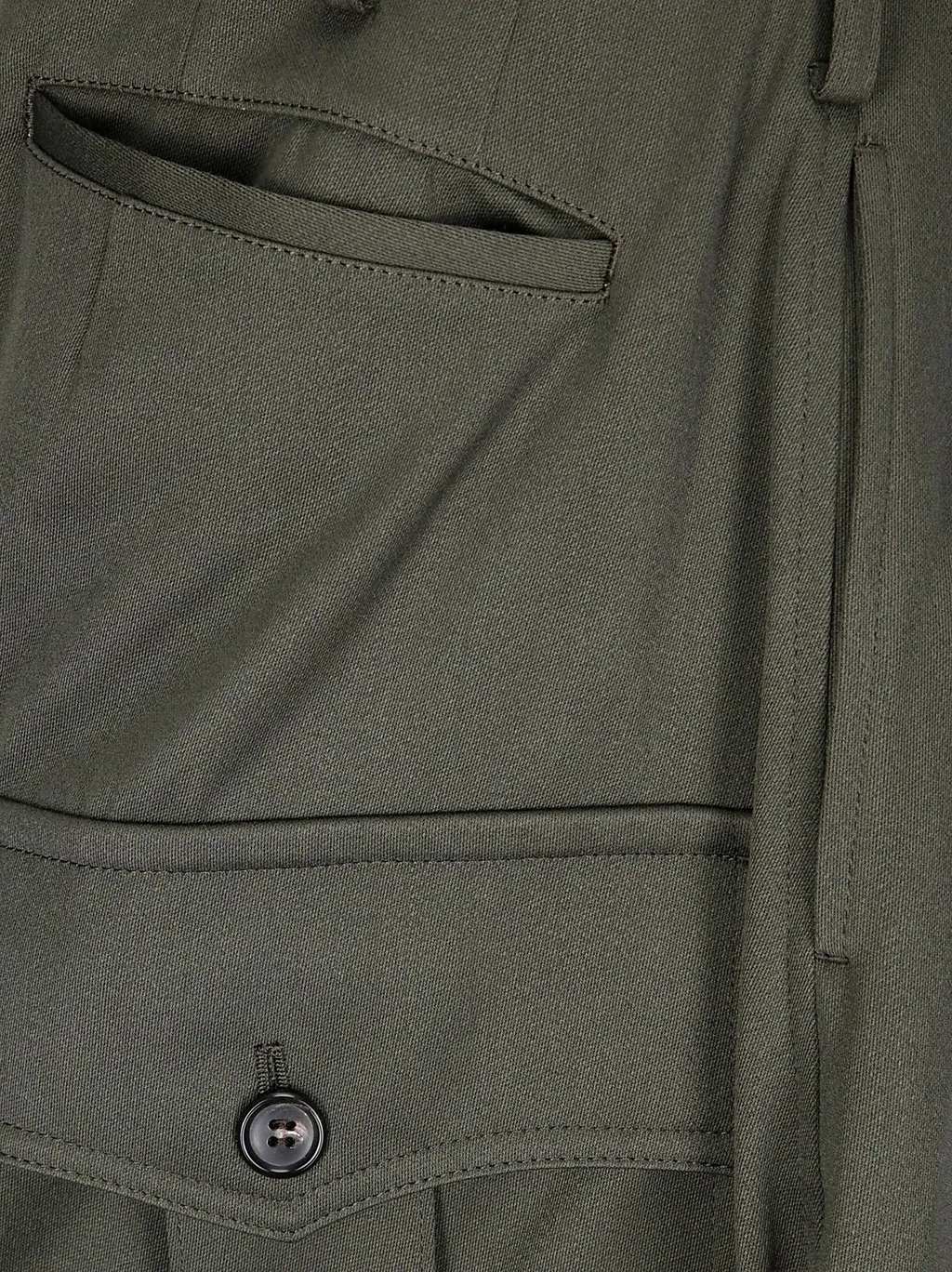 Comme Des GarÇOns Homme Plus Tonal Stitched Buttoned Trousers