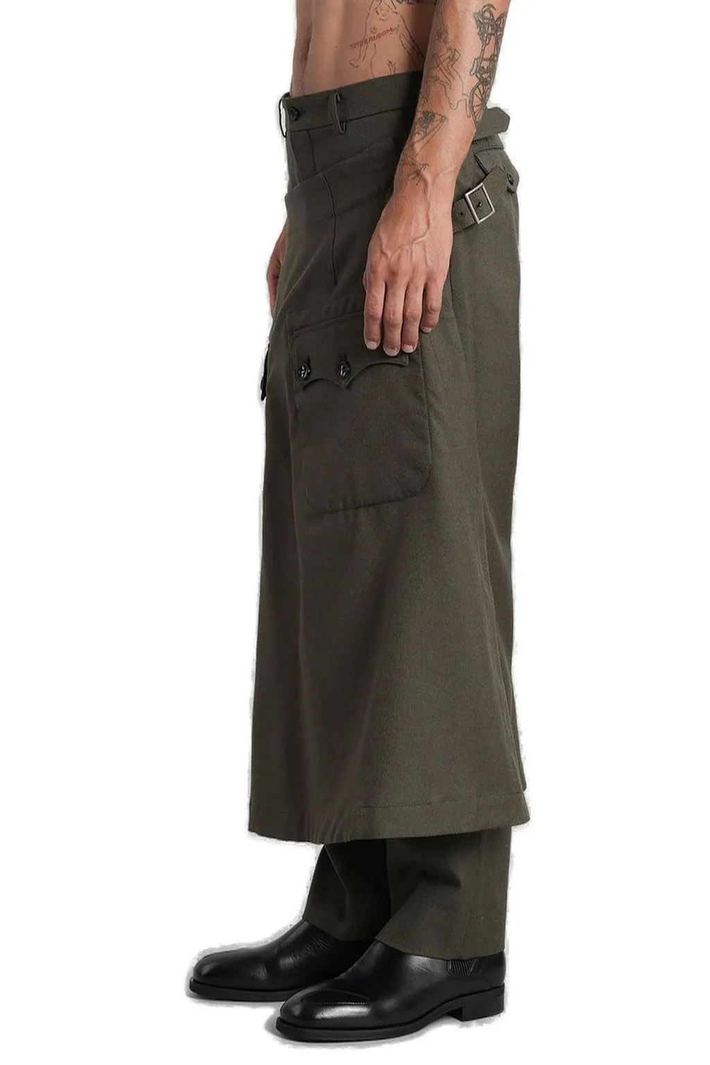 Comme Des GarÇOns Homme Plus Wrap Around Layered Pants