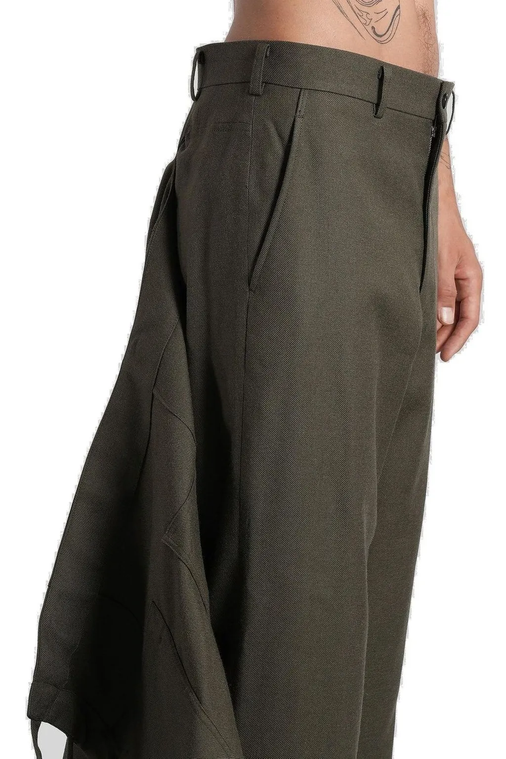 Comme Des GarÇOns Homme Plus Wrap Around Layered Pants