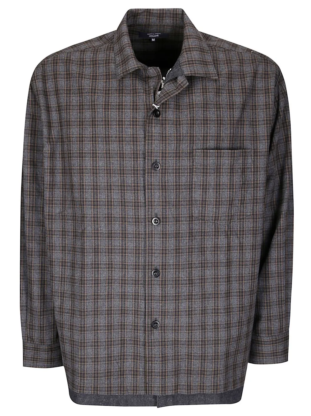 Comme Des GarÇOns Homme Plus Plaid Patterned Buttoned Shirt