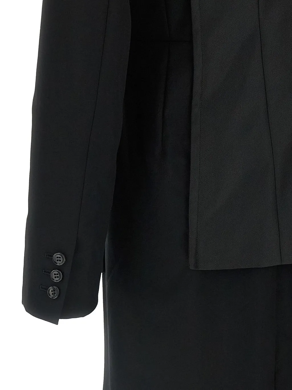 Comme Des GarÇOns Homme Plus Single Brested Layered Blazer