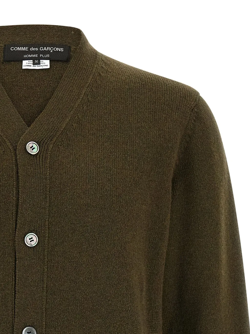Comme Des GarÇOns Homme Plus Jacquard Insert Knit Cardigan