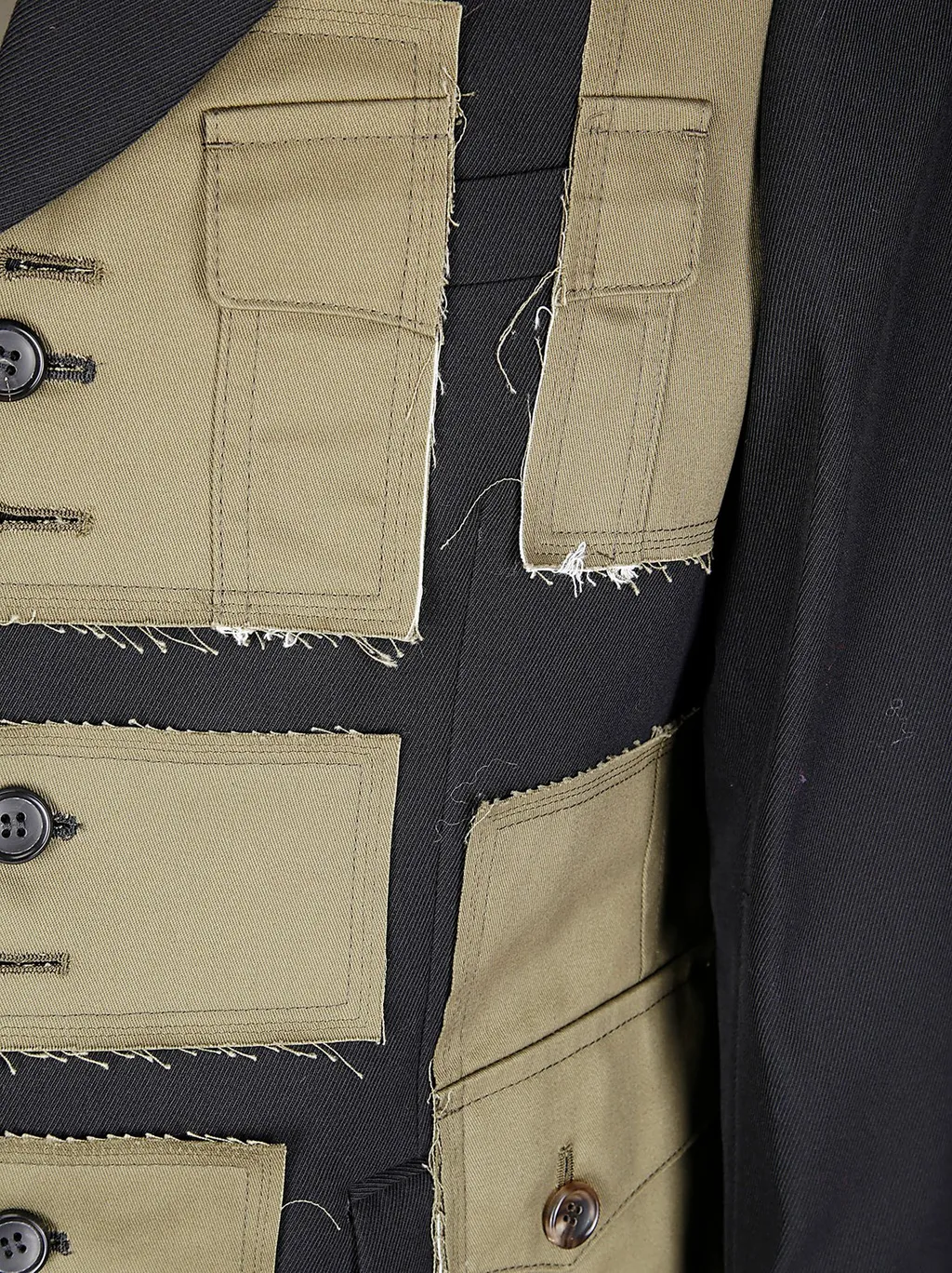 Comme Des GarÇOns Homme Plus Single-Breasted Paneled Blazer