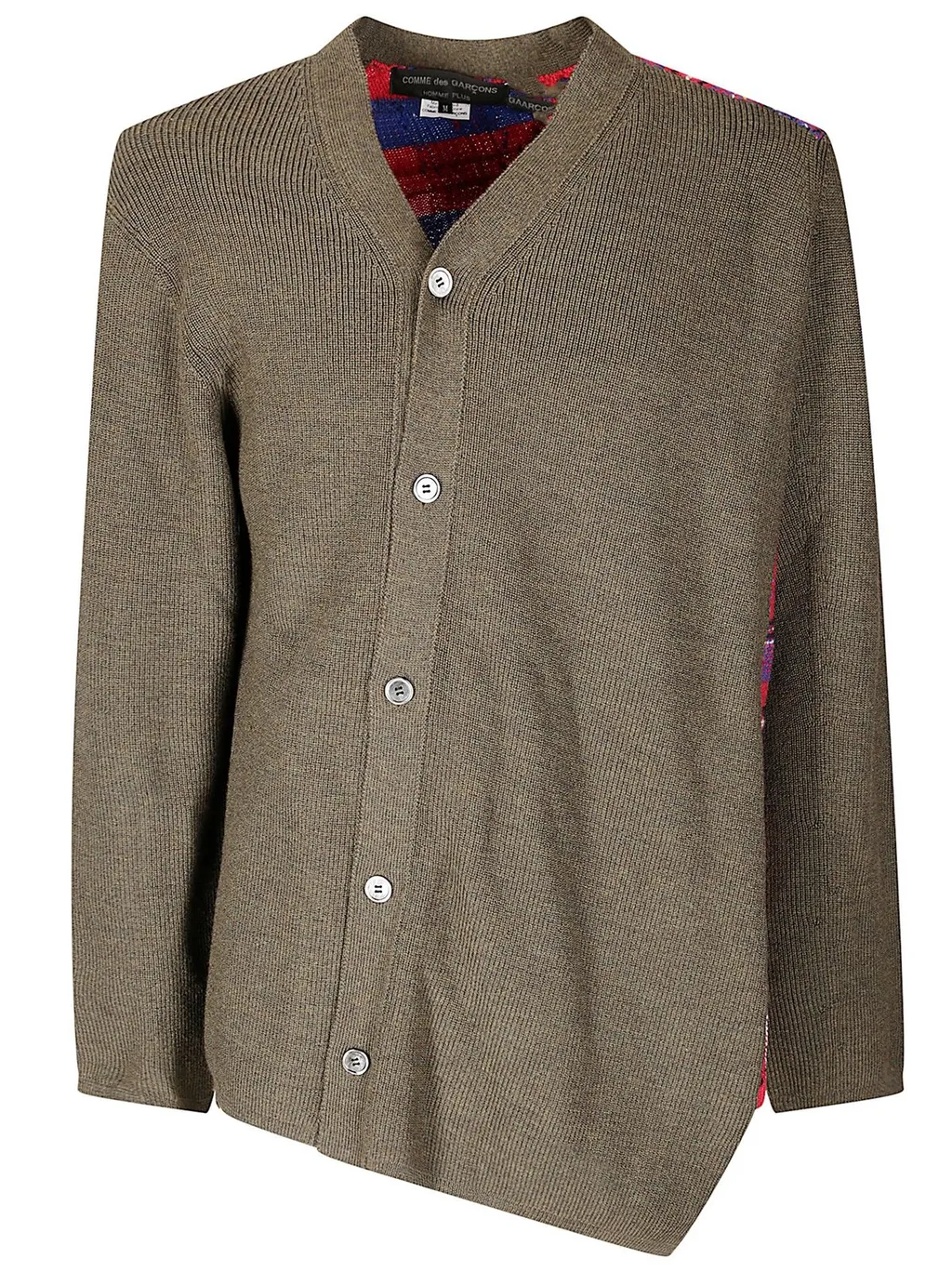 Comme Des GarÇOns Homme Plus Asymmetric Buttoned Jumper