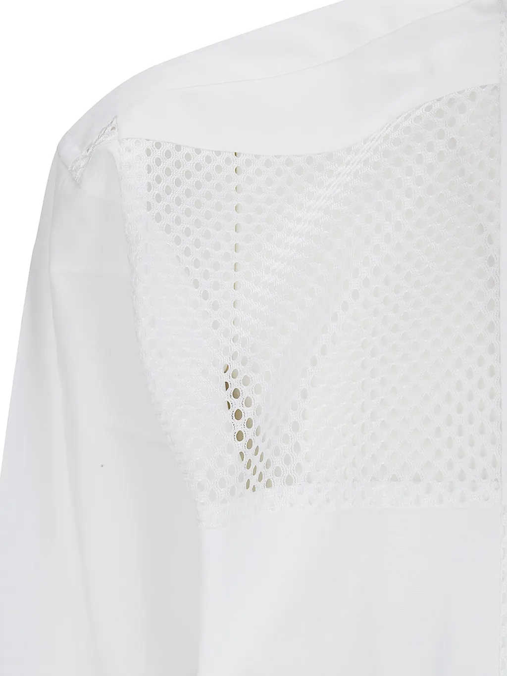 Comme Des GarÇOns Homme Plus Mesh Panelled Shirt