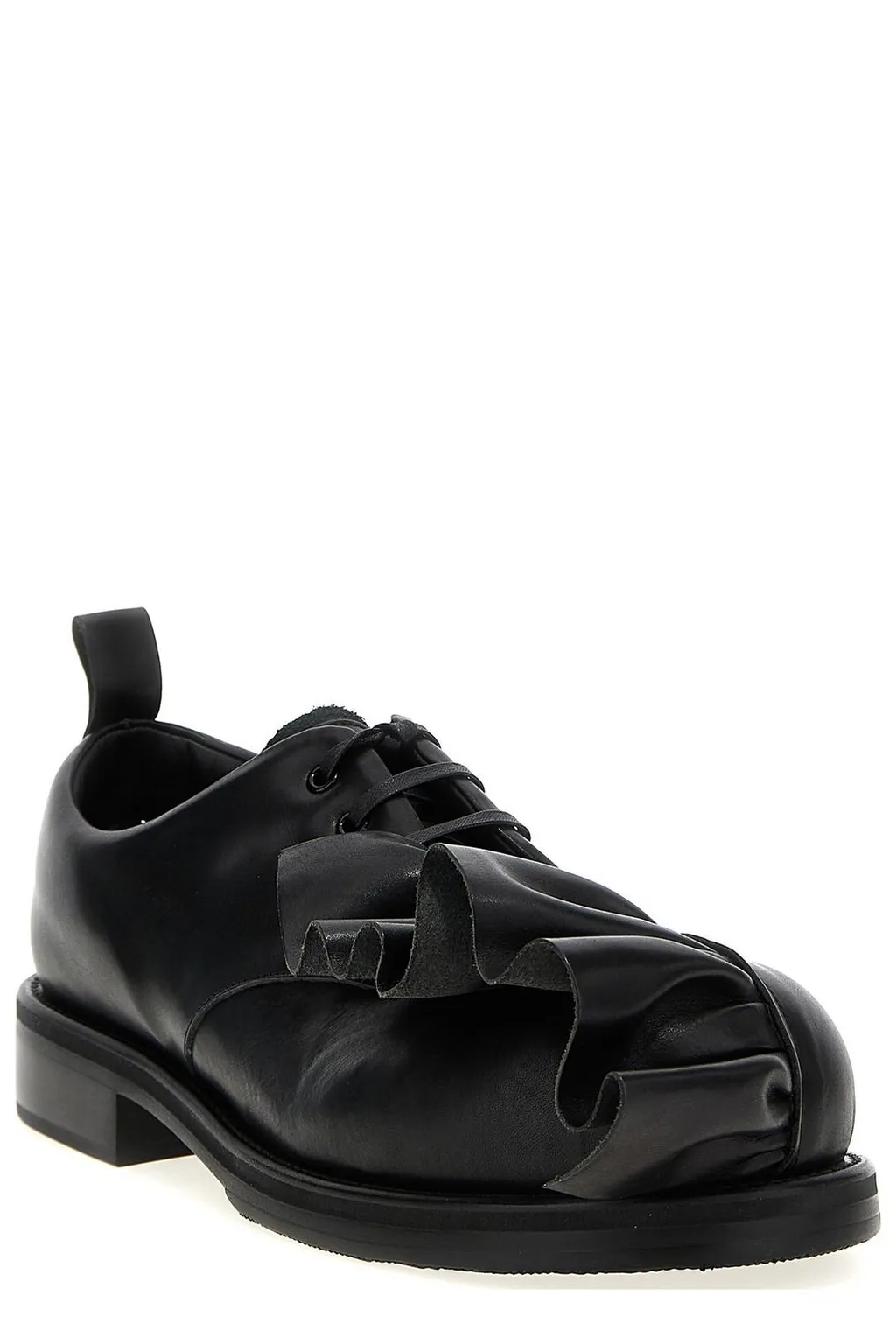 Comme Des GarÇOns Homme Plus Ruched Lace Up Shoes