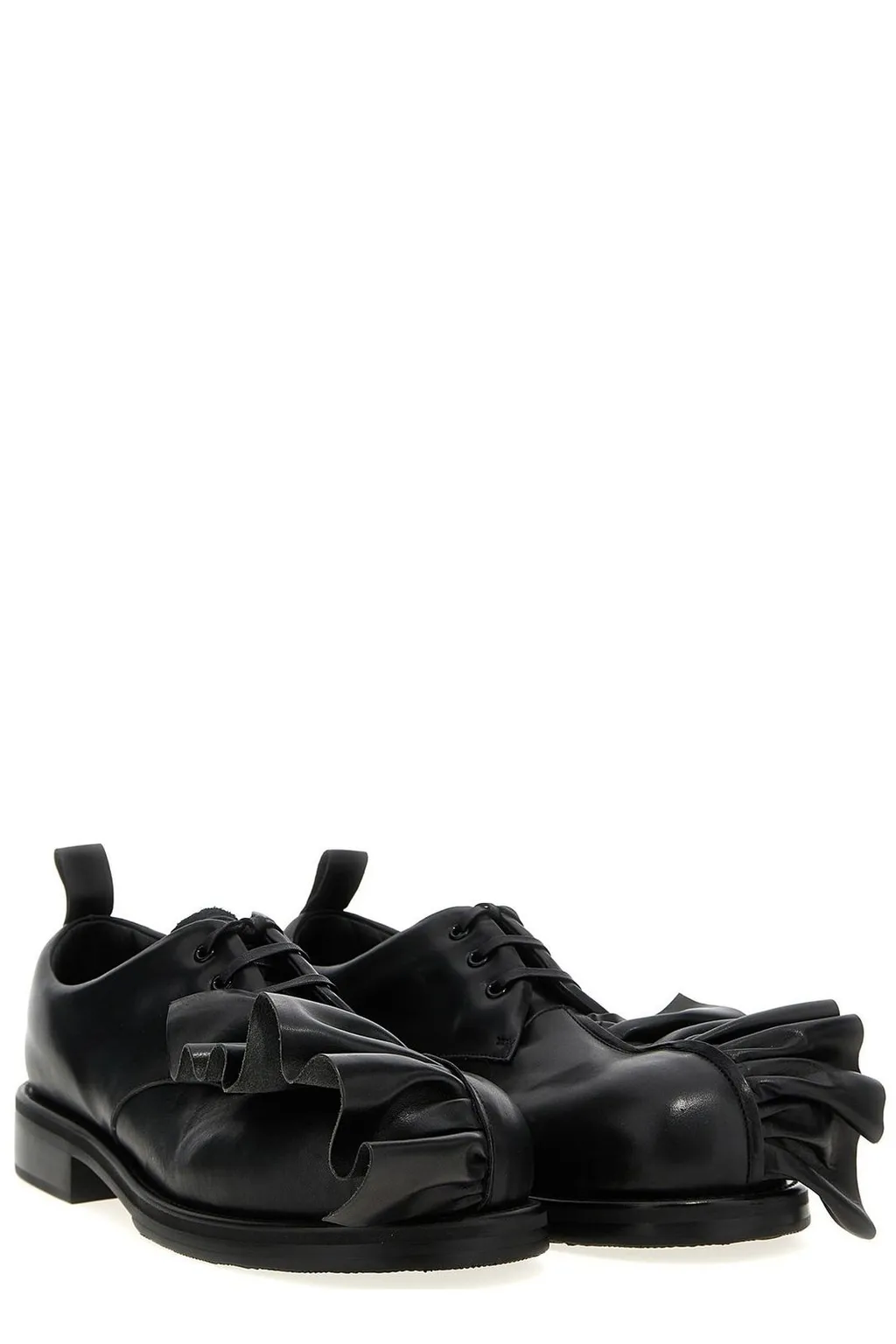Comme Des GarÇOns Homme Plus Ruched Lace Up Shoes