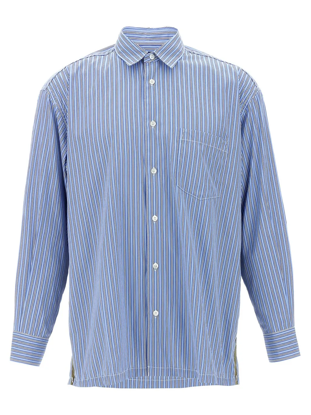Comme Des GarÇOns Homme Plus Striped Buttoned Shirt