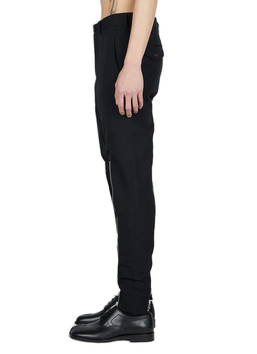 Comme Des GarÇOns Homme Plus Zip Detailed Pants