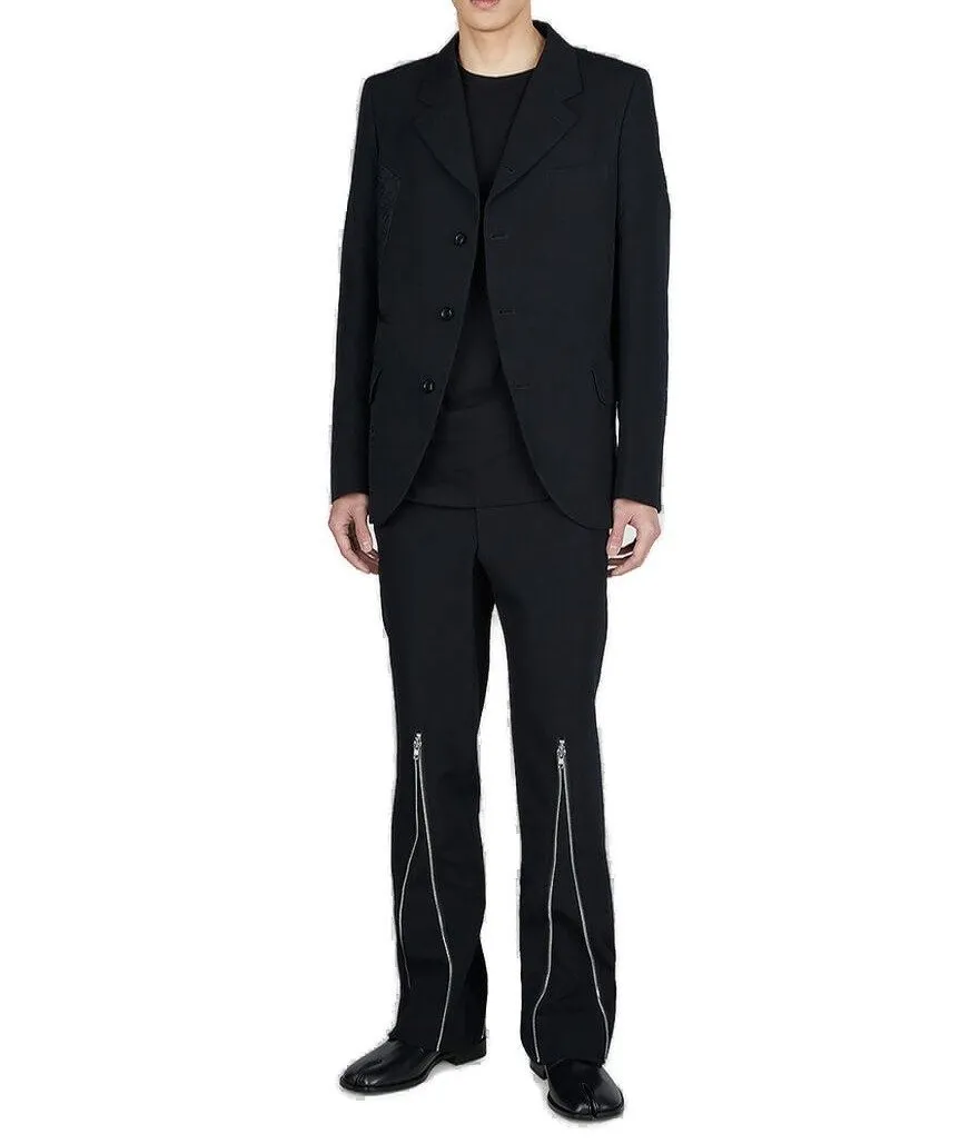 Comme Des GarÇOns Homme Plus Zip Detailed Pants