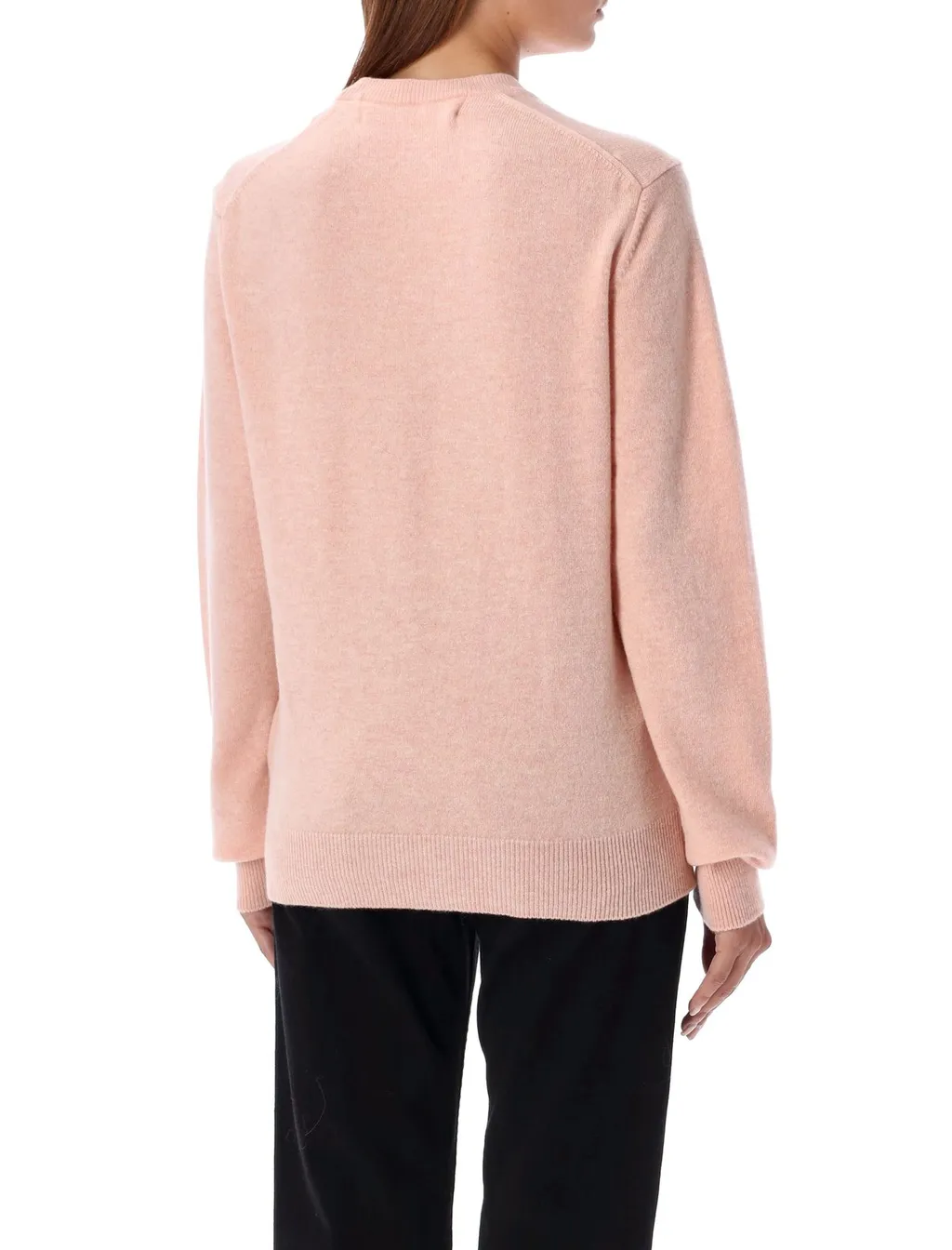 Comme Des GarÇOns Play Heart Patch Buttoned Cardigan