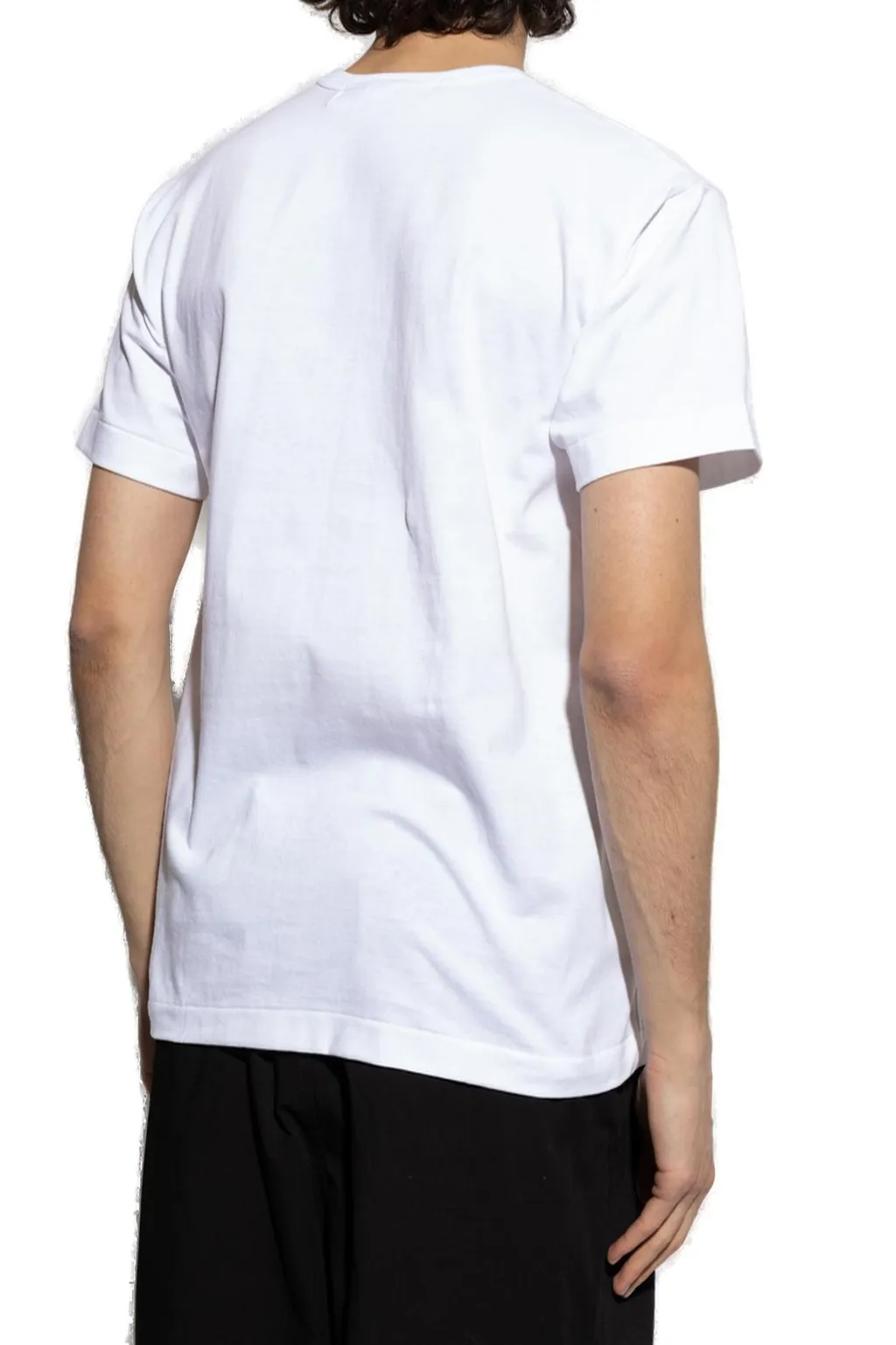 Comme Des GarÇOns Play Logo Printed Embellished T-Shirt
