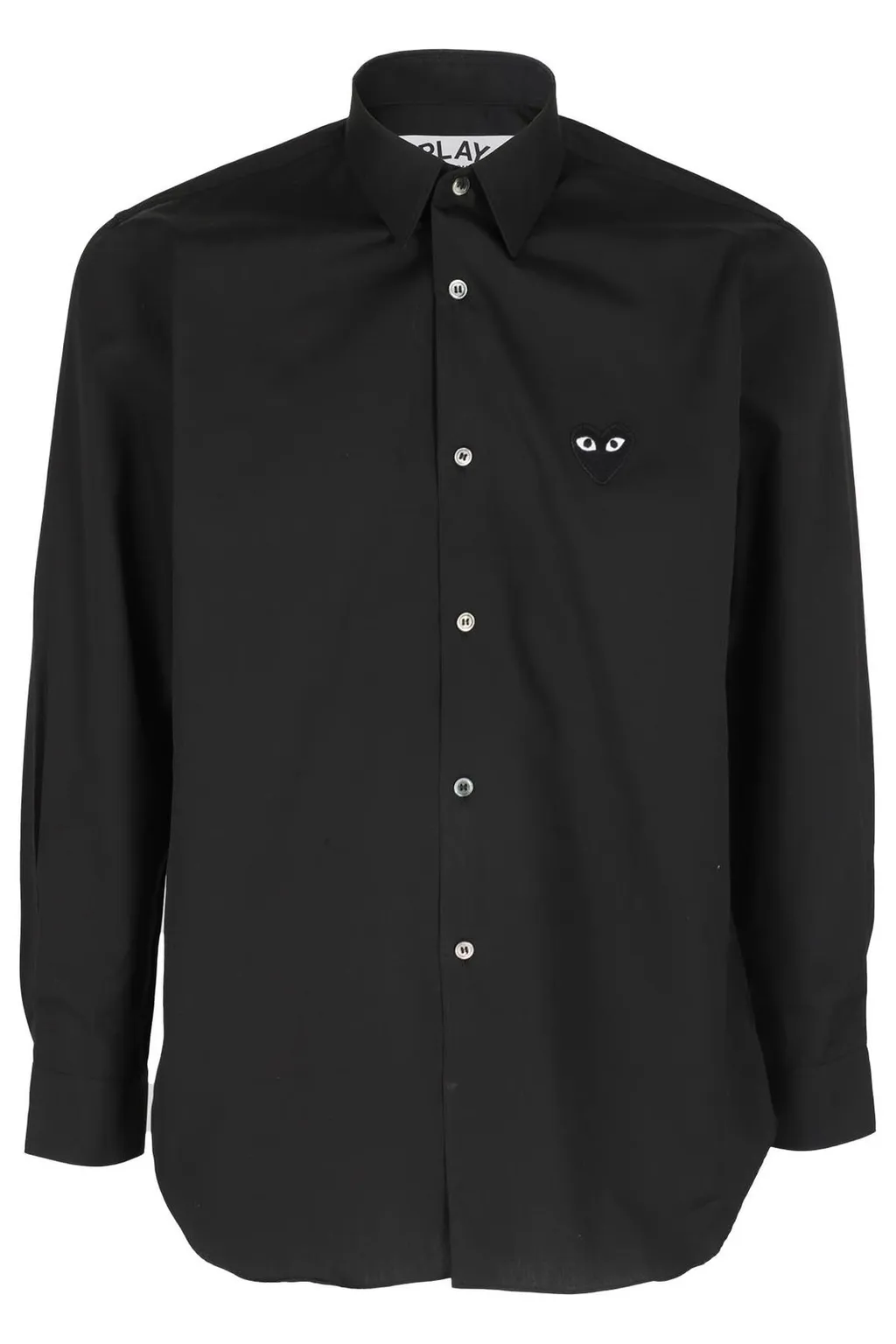 Comme Des GarÇOns Play Heart Embroidered Buttoned Shirt