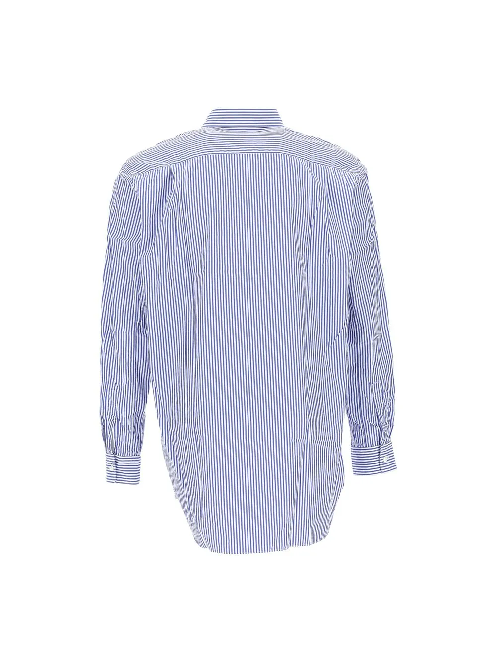 Comme Des GarÇOns Play Logo Embroidered Striped Shirt