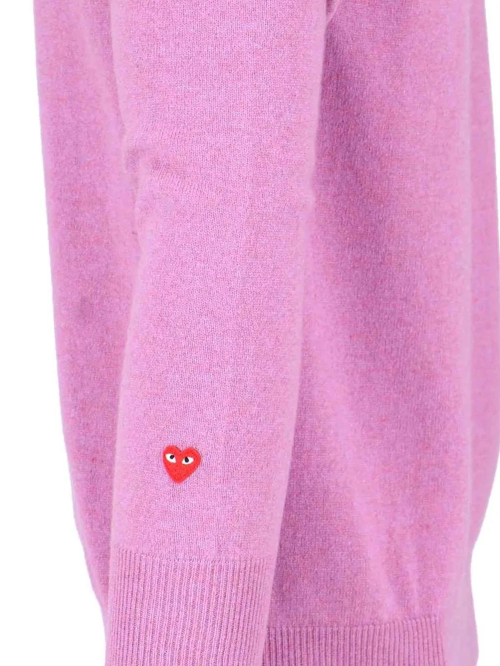 Comme Des GarÇOns Play Logo Embroidered Buttoned Cardigan