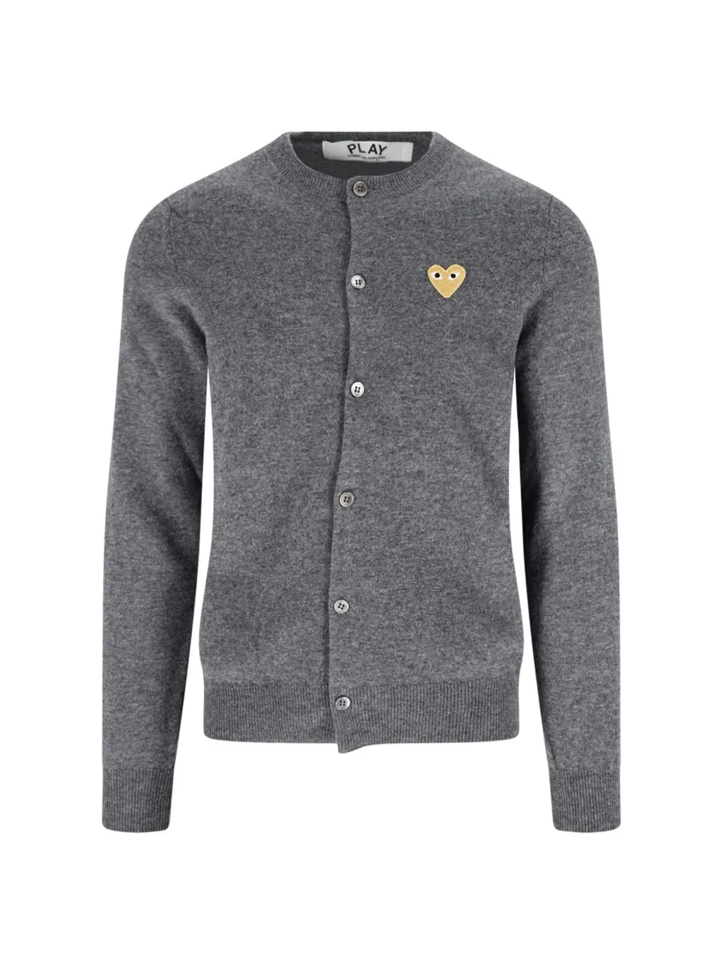 Comme Des GarÇOns Play Logo Patch Knitted Cardigan