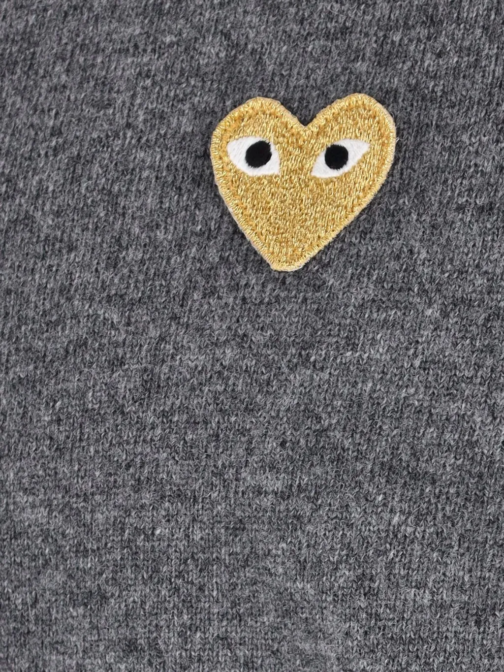 Comme Des GarÇOns Play Logo Patch Knitted Cardigan