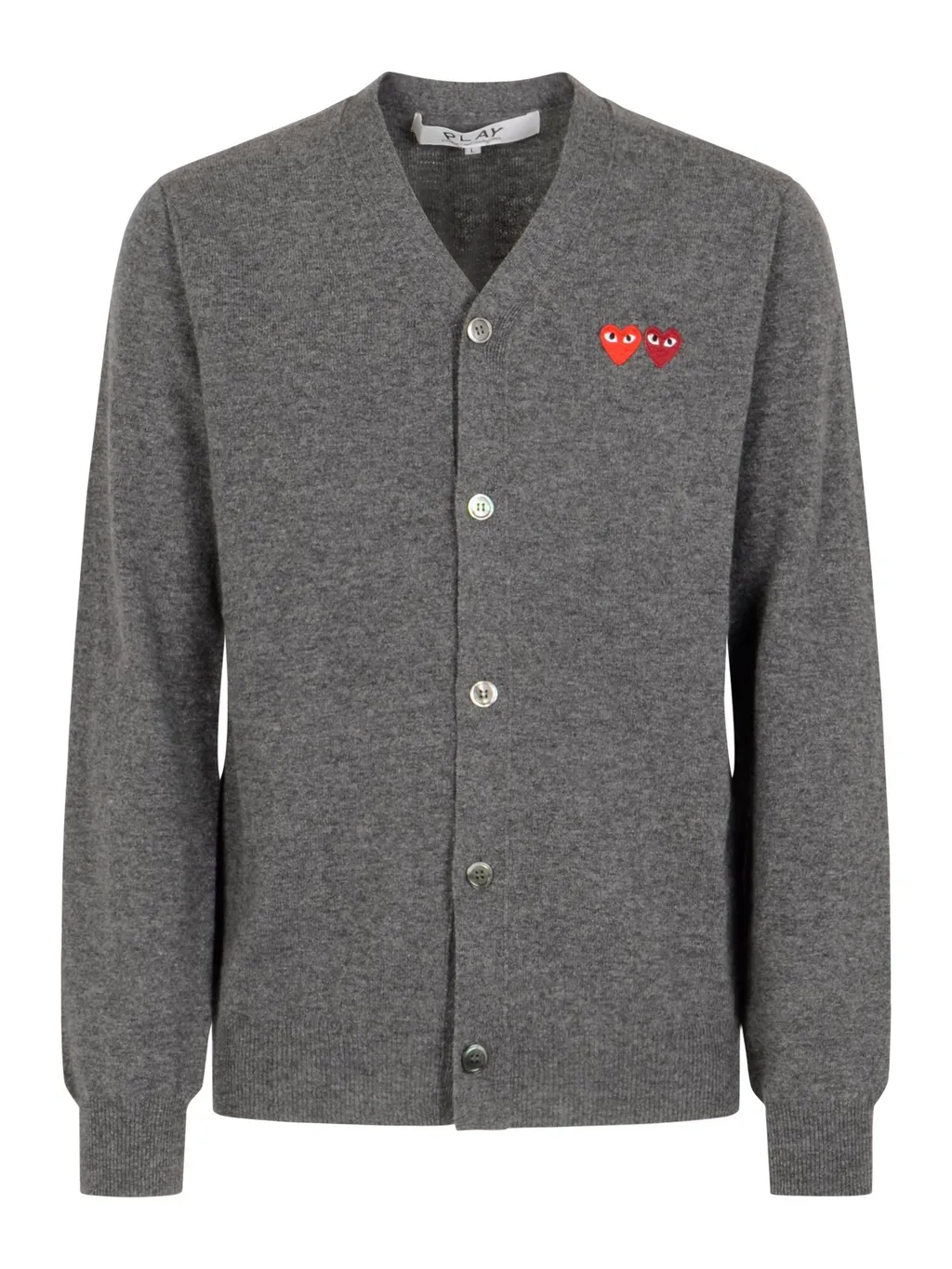 Comme Des GarÇOns Play Heart-Patch Knitted Cardigan