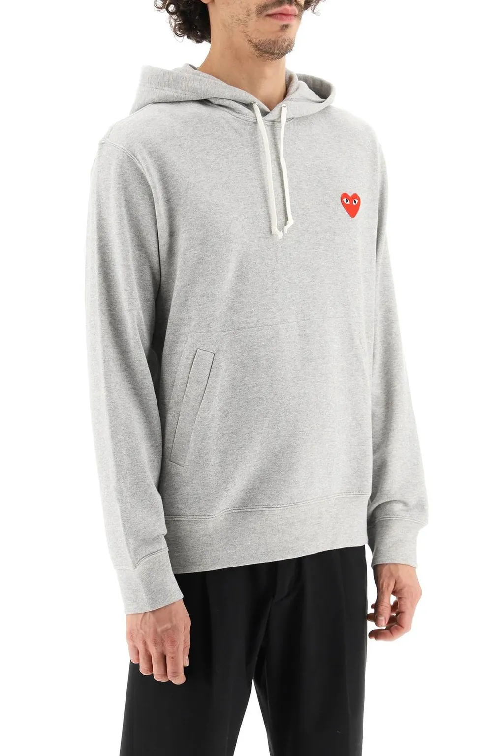 Comme Des GarÇOns Play Heart Patch Hoodie