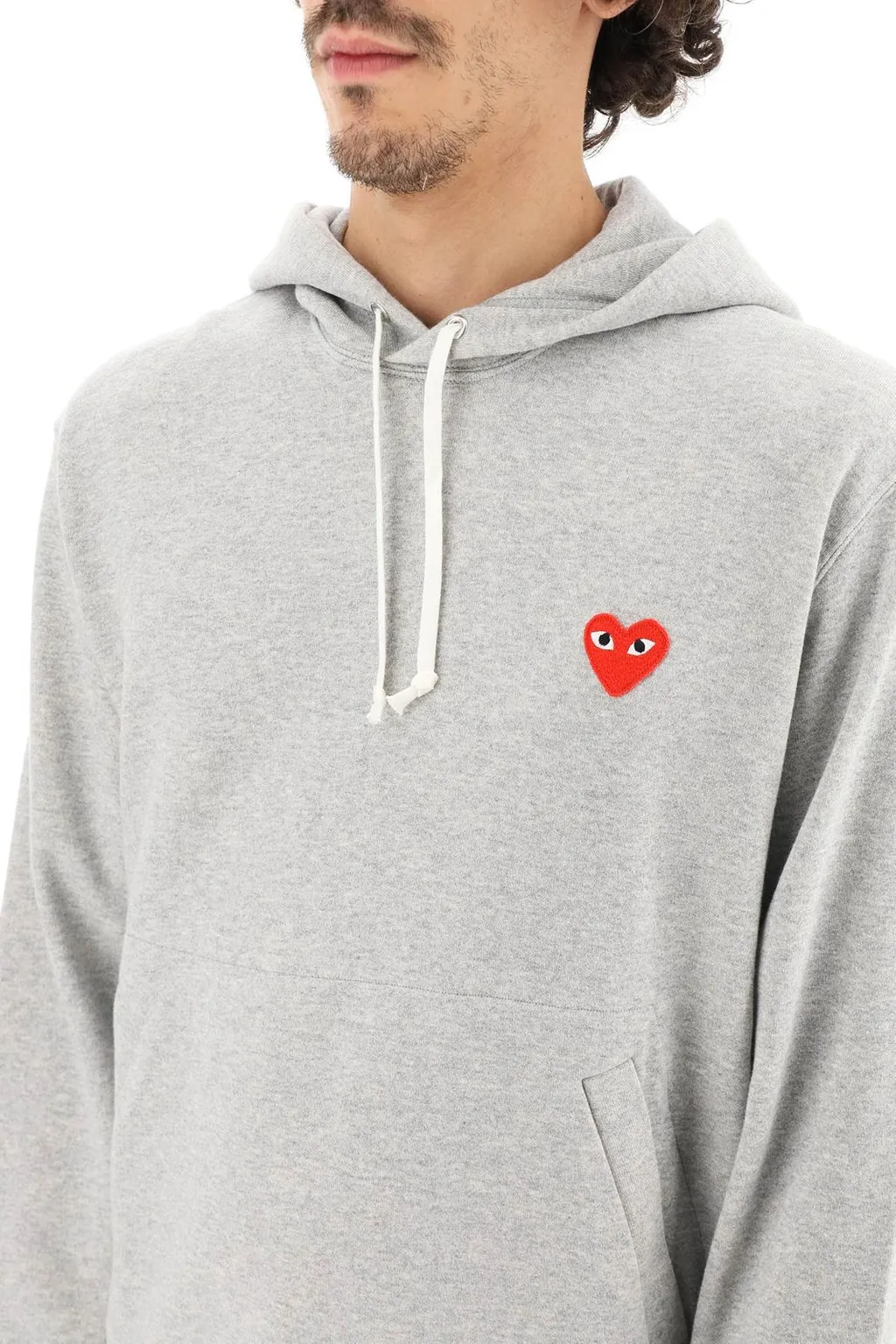 Comme Des GarÇOns Play Heart Patch Hoodie